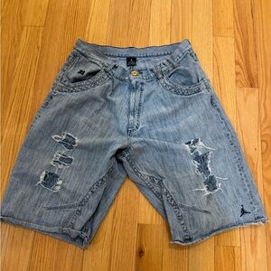 Nike Air Jordan men’s size 38 Distressed Jean Shorts